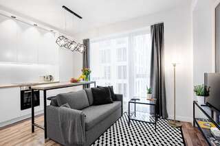 Апартаменты Cosy White Scandinavian Apartment By Houseys Вильнюс Апартаменты с 1 спальней-10